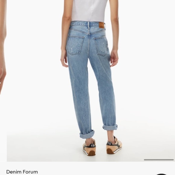 NWT Denim Forum Boyfriend High Rise Loose jeans - 28L, 27W (fits like 28) - Picture 5 of 10